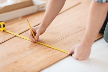Hardwood flooring installation